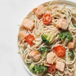 Pasta con salmone affumicato
