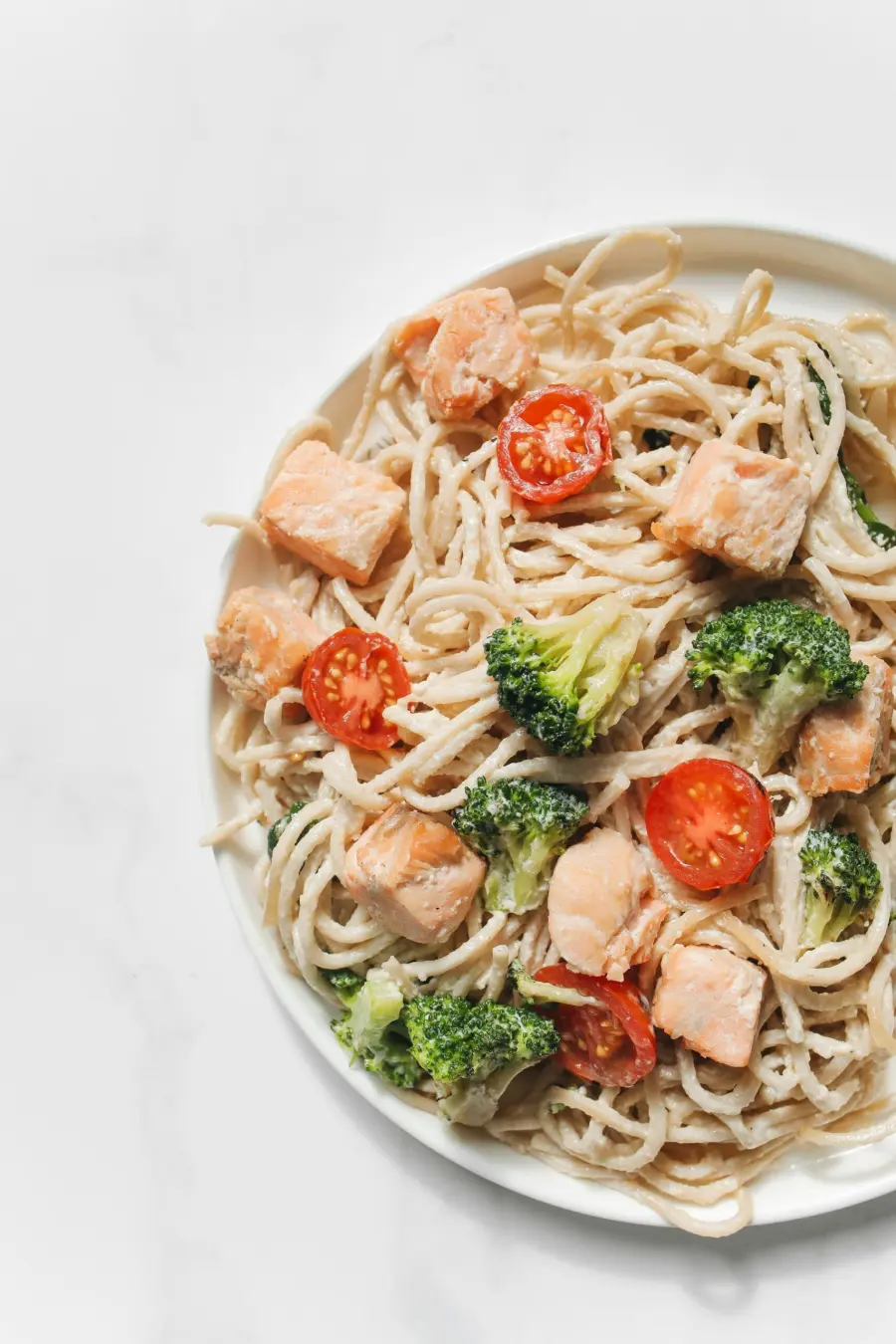 Pasta con salmone affumicato