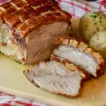 Arrosto di maiale con salsa ai funghi