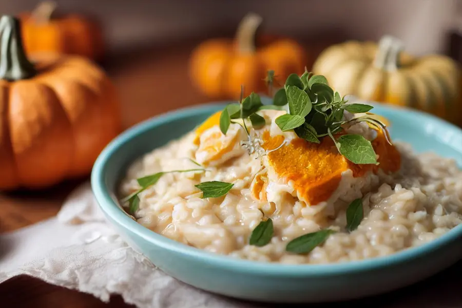 Ricetta risotto con zucca e salsiccia